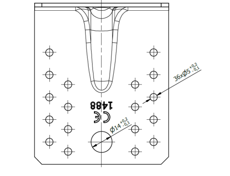 KP2 40223 KĄTOWNIK Z PRZETŁOCZENIEM 105x105x90x3,0 20SZT DOMAX - 3